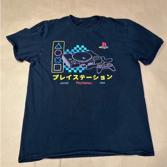 PlayStation Other - PlayStation Black Graphic T-Shirt Mens Large